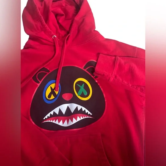 Men’s BAWS Graphic Pulllover Sweatshirt Hoodie Medium - Picture 2 of 3